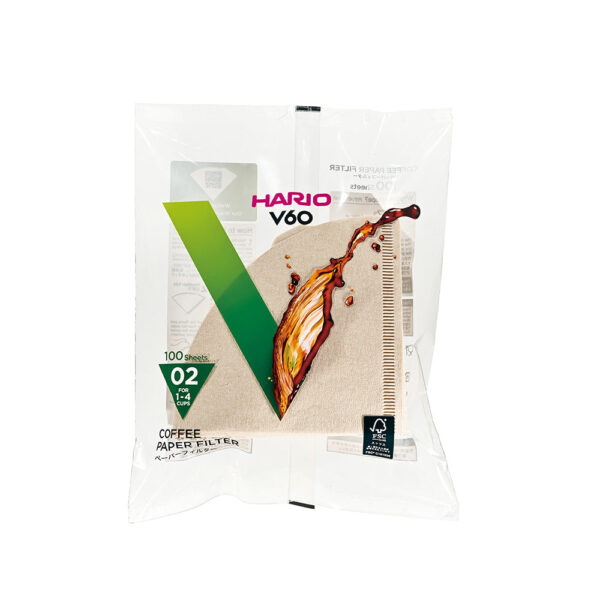 Hario V60 papirfiltre brun 2kop